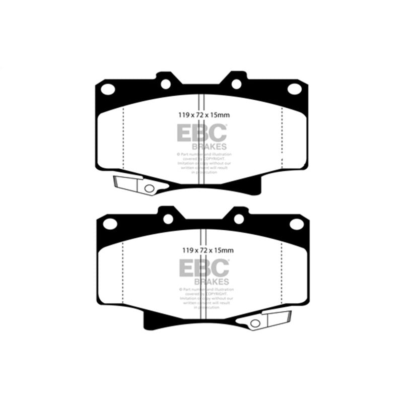 EBC 96-97 Lexus LX450 4.5 Yellowstuff Front Brake Pads