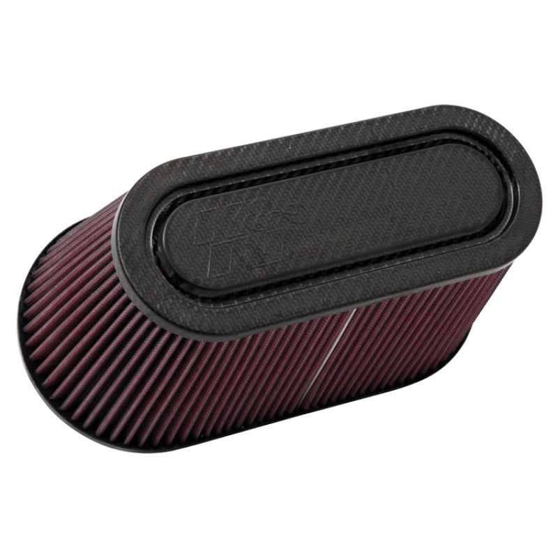 K&N Filter Univ Air Filter Carb Fib T/B 3-1/2in FLG OD / 12x6in B / 9-15/16×3-15/16in T / 6in H