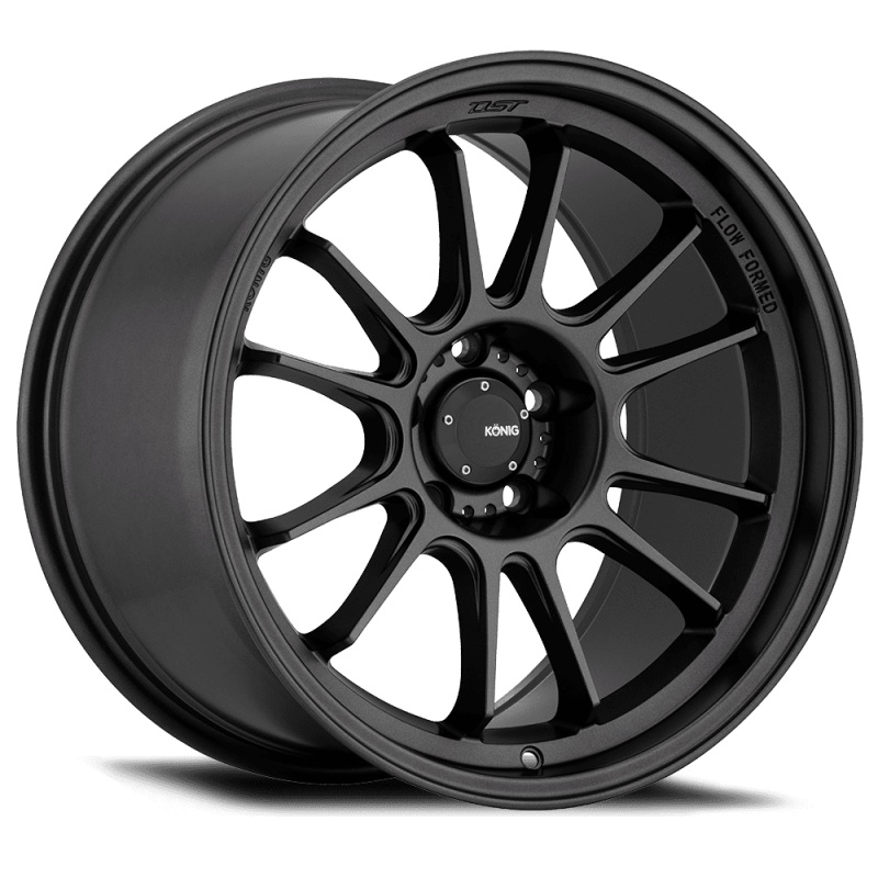 Konig Hypergram 19X9.5A 5X114.3 ET35 Matte Black Flow Formed
