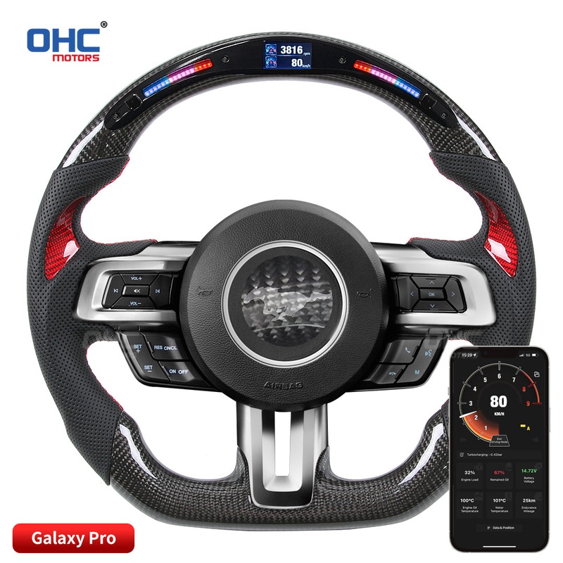 OHC Motors Led Light Up Steering Wheel for Mustang 2018-2020
