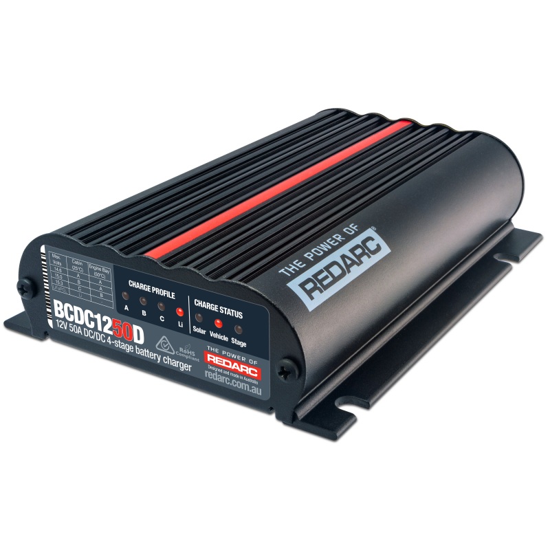 REDARC DC/DC 4-Stage In-Vehicle Battery Charger – 12V 50A