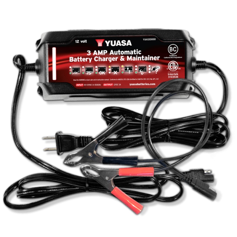 Yuasa 3 Amp Charger & Maintainer (12V)