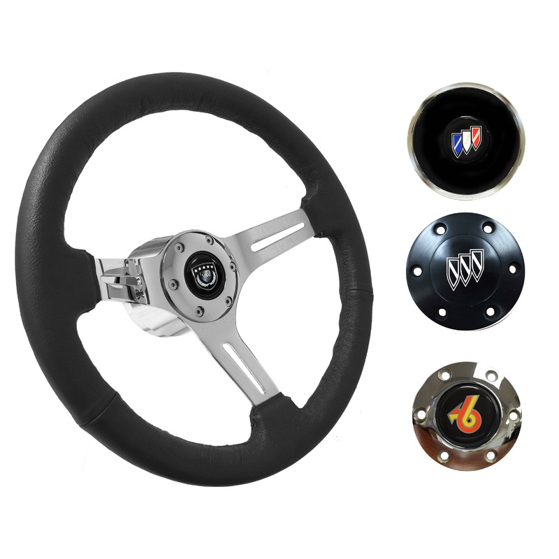1969-89 Buick Steering Wheel Kit | Black Leather | ST3012BLK