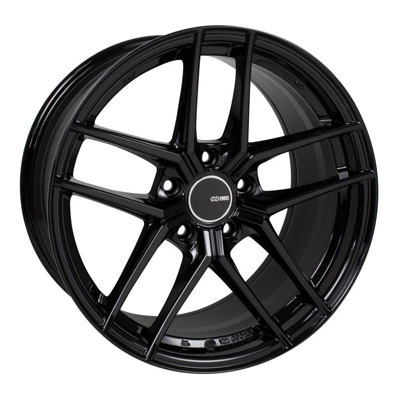 Enkei TY5 19×8.5 5×114.3 50mm Offset 72.6mm Bore Black Wheel