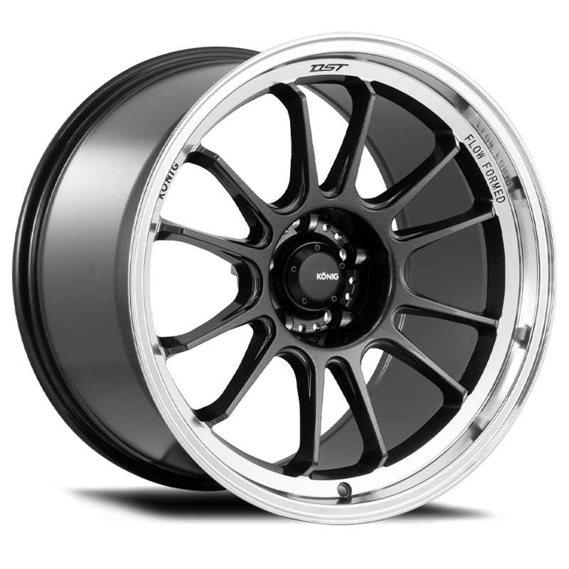 Konig Hypergram 17×8 5×100 ET40 Metallic Carbon w/ Machined Lip
