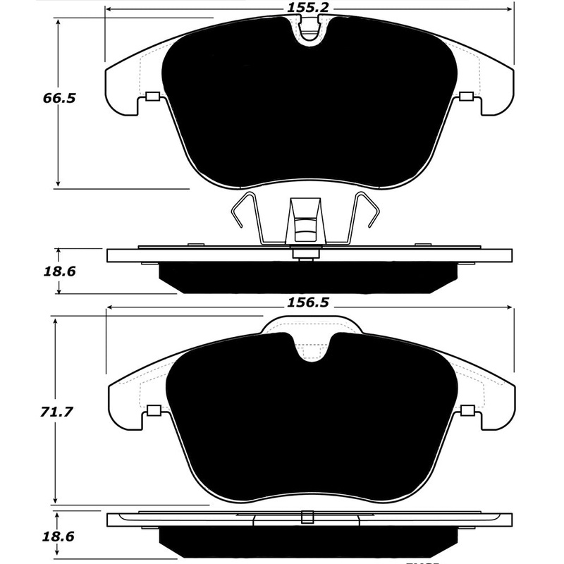 Porterfield Brake Pads for 2008 JAGUAR XJ 8