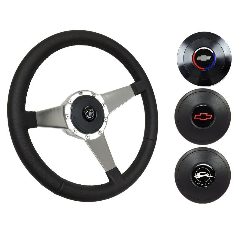 1969-85 Impala Steering Wheel Kit | Black Leather | ST3087