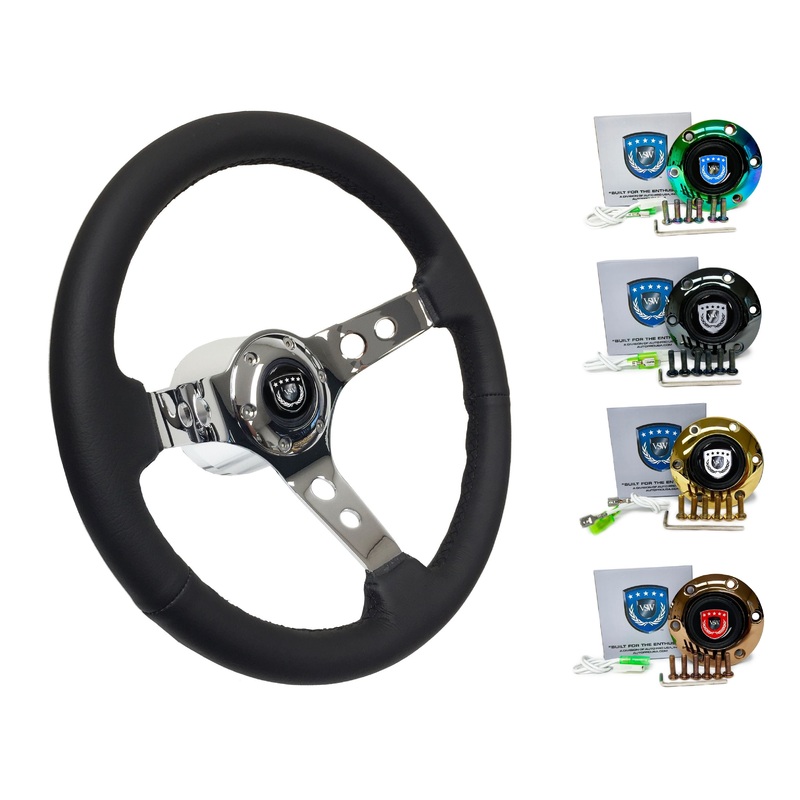 1985-88 BMW M5 Steering Wheel Kit | Black Leather | ST3095