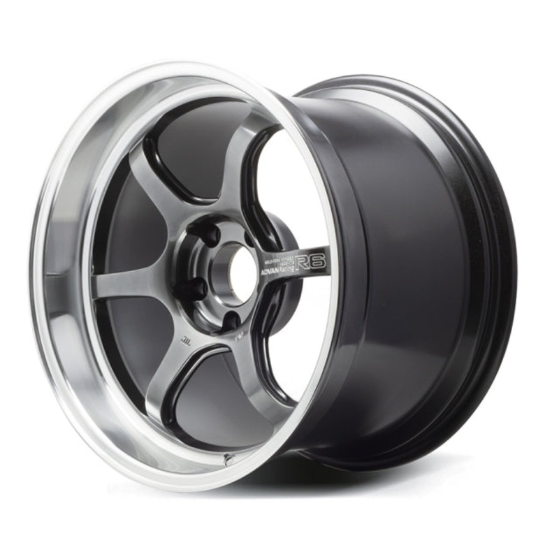 Advan Racing R6 Wheel – 18×9.0 +25 | 5×114.3 | Machining & Racing Hyper Black