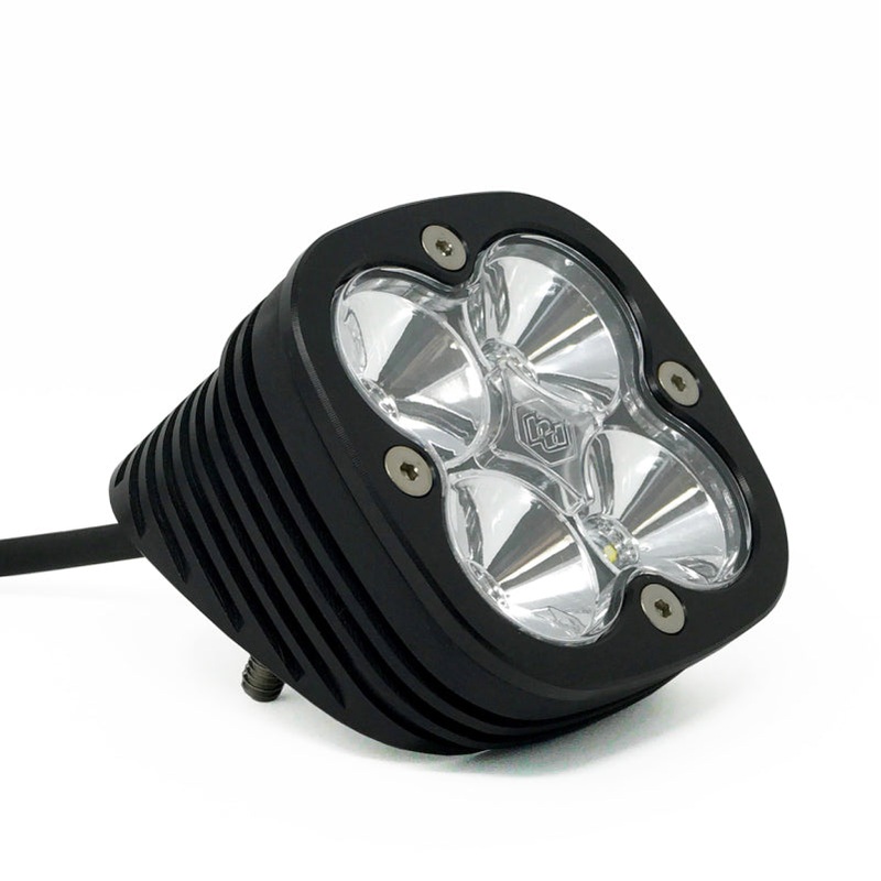 Baja Designs Squadron Pro Series Black Flush Mount Work/Scene Pattern LED Light Pod – Clear