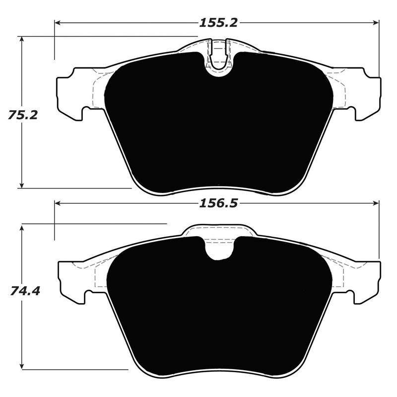 Porterfield Brake Pads for 2009 JAGUAR XKR