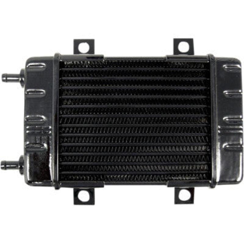 Universal Oil Cooler – 14-Row – Gloss Black by Jagg Oil Coolers