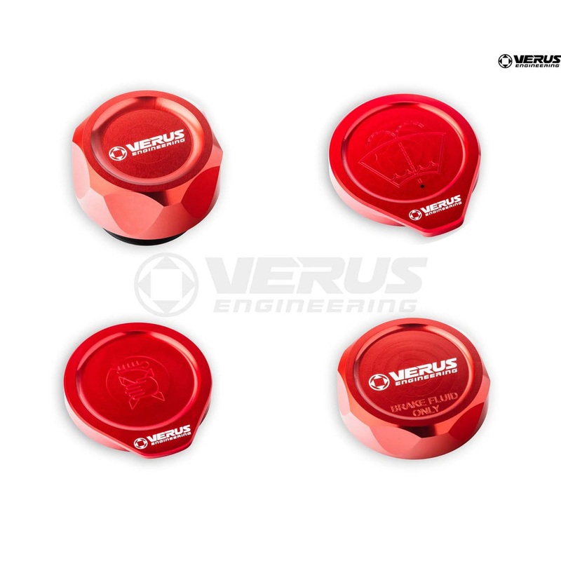 Verus Engineering Engine Bay Cap Set RHS Style Red – 22+ WRX