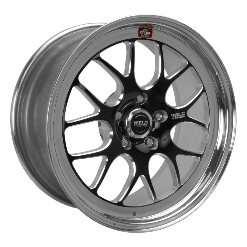 Weld S77 18×11 / 5×4.75 BP / 7.1in. BS Black Wheel (High Pad) – Non-Beadlock