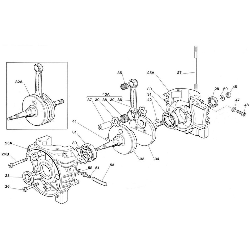 25A. A-61486 IAME Mini Swift Crankcase