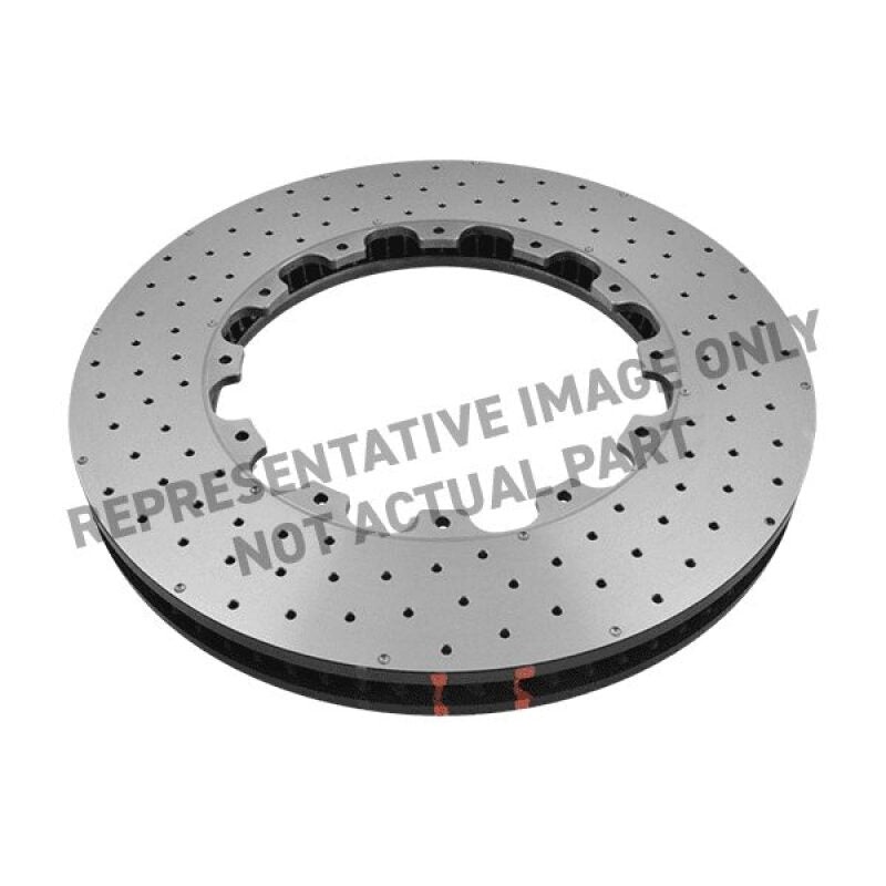 DBA 2015 Nissan GT-R Front Left 5000 Series Drilled Ring w/NAS Nuts