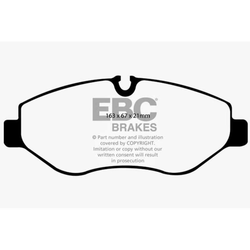 EBC 07+ Dodge Sprinter 2500 Greenstuff Front Brake Pads