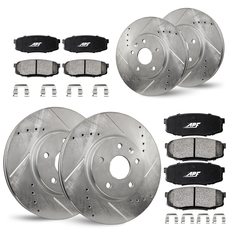 Full Zinc Coated Brake Kit for Hyundai Elantra GT 2013-2017 FWD