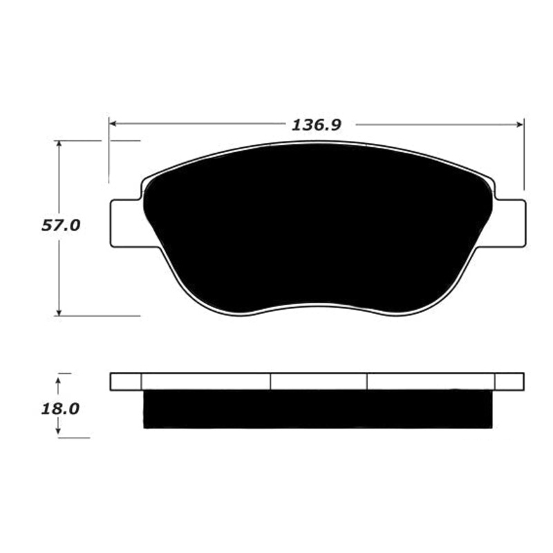 Porterfield Brake Pads for 2013 FIAT 500 Abarth