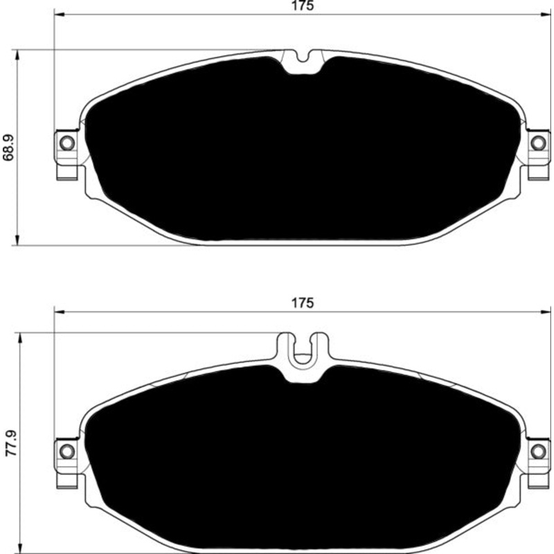 Porterfield Brake Pads for 2015 MERCEDES-BENZ C300(W204.080)
