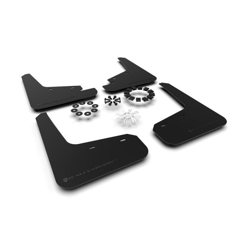 Rally Armor 20-22 Tesla Model Y Black Mud Flap – Metallic Black Logo