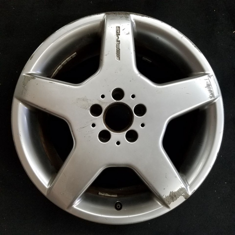 18″ MERCEDES CL-CLASS 03-04 215 Type; CL500 18×8.5 5 spoke AMG frt ID 2204013602 Original OEM Wheel Rim