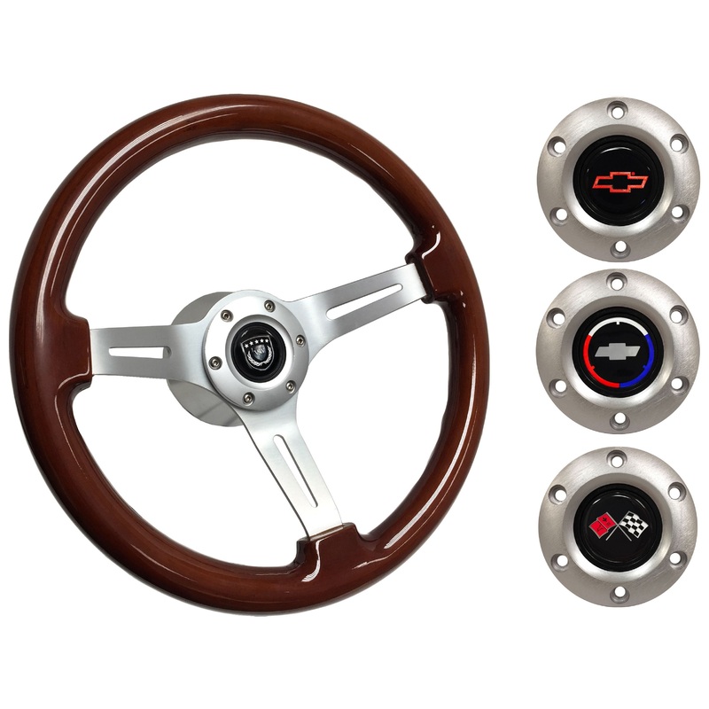 1969-75 Corvette Steering Wheel Kit | Mahogany Wood | ST3027S