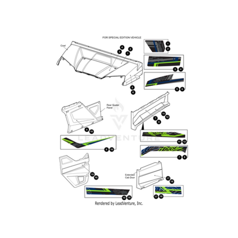 Door Decal (Driver Side) by Arctic Cat