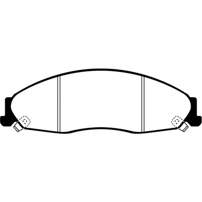 EBC 02-05 Cadillac CTS 2.6 Yellowstuff Front Brake Pads