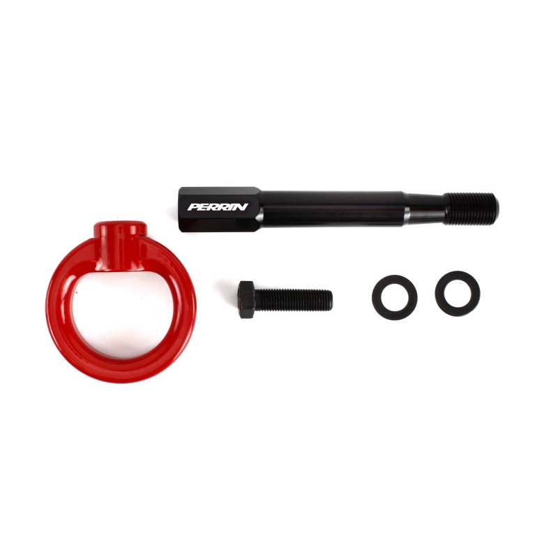 PERRIN 22-25 Subaru WRX / 18-23 Crosstrek Tow Hook Kit (Rear) – Red