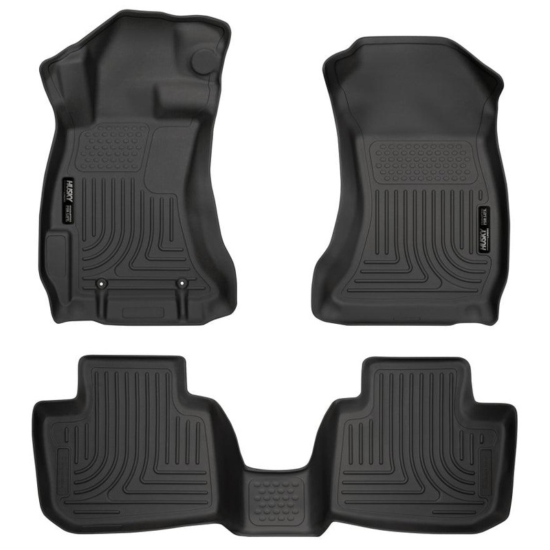 Husky Liners Subaru 12-14 Impreza/2015 WRX/STi WeatherBeater Combo Front&2nd Row Black Floor Liners