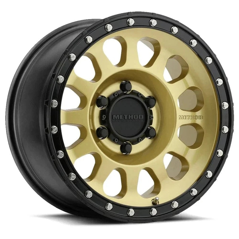 Method Race Wheels MR315 20″ 8×170 Gold w/ Black Lip