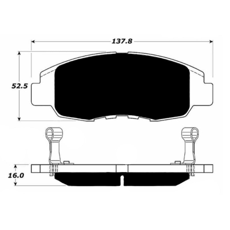 Porterfield Brake Pads for 2009 HONDA CIVIC Coupe LX