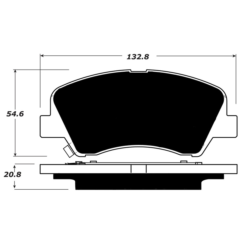 Porterfield Brake Pads for 2014 KIA RIO