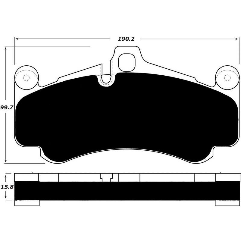 Porterfield Brake Pads for 2010 PORSCHE 911 GT3 w/Iron Discs
