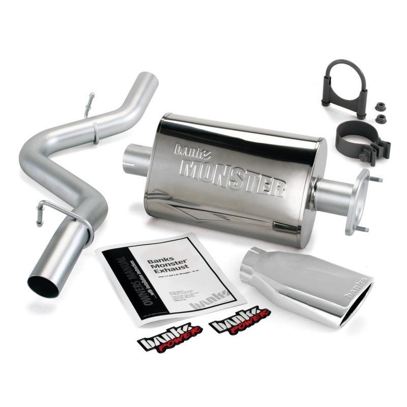 Banks Power 91-95 Jeep 4.0L Wrangler Monster Exhaust System – SS Single Exhaust w/ Chrome Tip