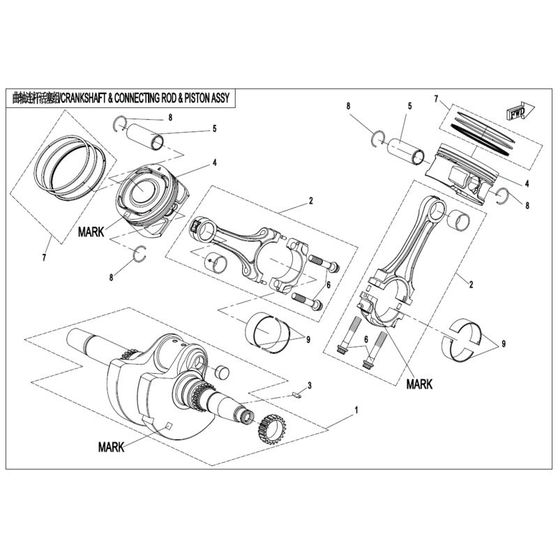 Crankshaft Mark A by CF Moto