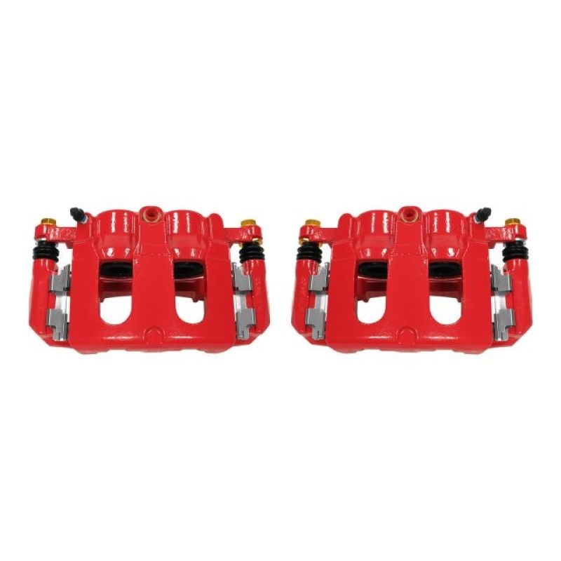Power Stop 11-17 Ford Explorer Front Red Calipers w/Brackets – Pair