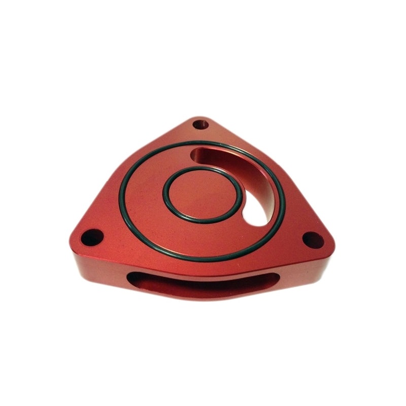 Torque Solution Blow Off BOV Sound Plate (Red): Dodge Caliber SRT-4 08-09