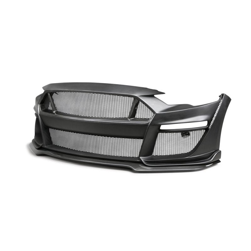 Anderson Composites 18-20 Ford Mustang EcoBoost Type-ST Front Bumper w/CF Grille/Lip (4 Piece)