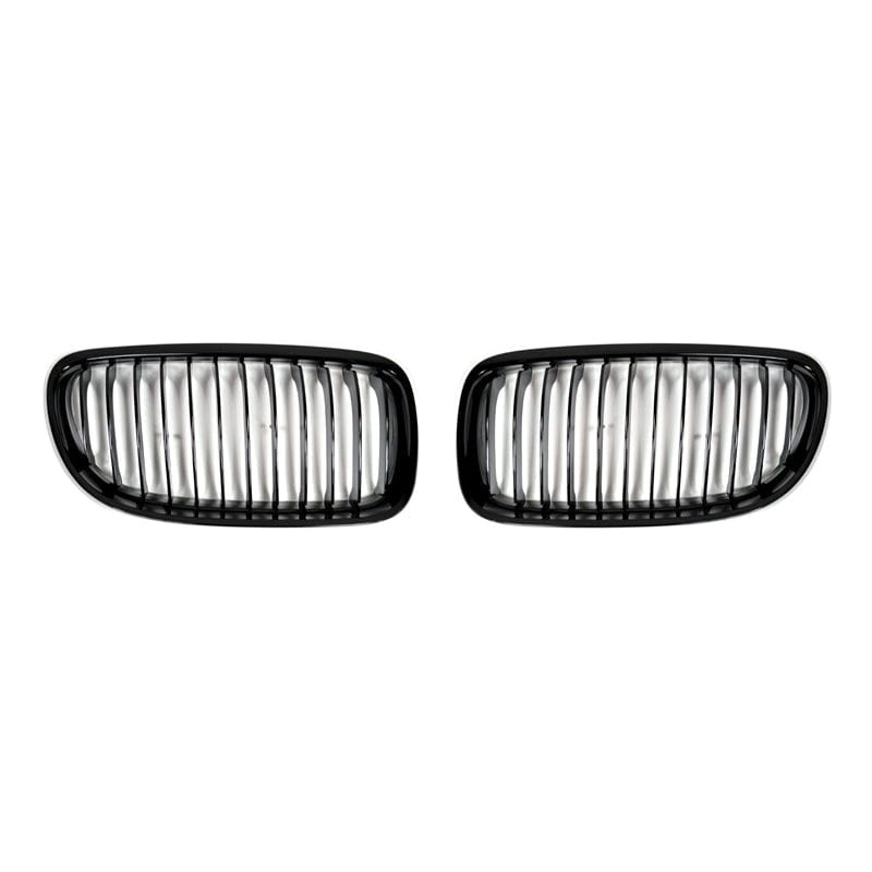 AutoTecknic Gloss Black Front Grille Set – E90/ E91 3-Series LCI