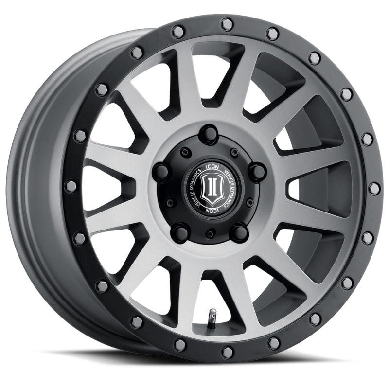 ICON Compression 17×8.5 5×150 25mm Offset 5.75in BS 110.1mm Bore Titanium Wheel