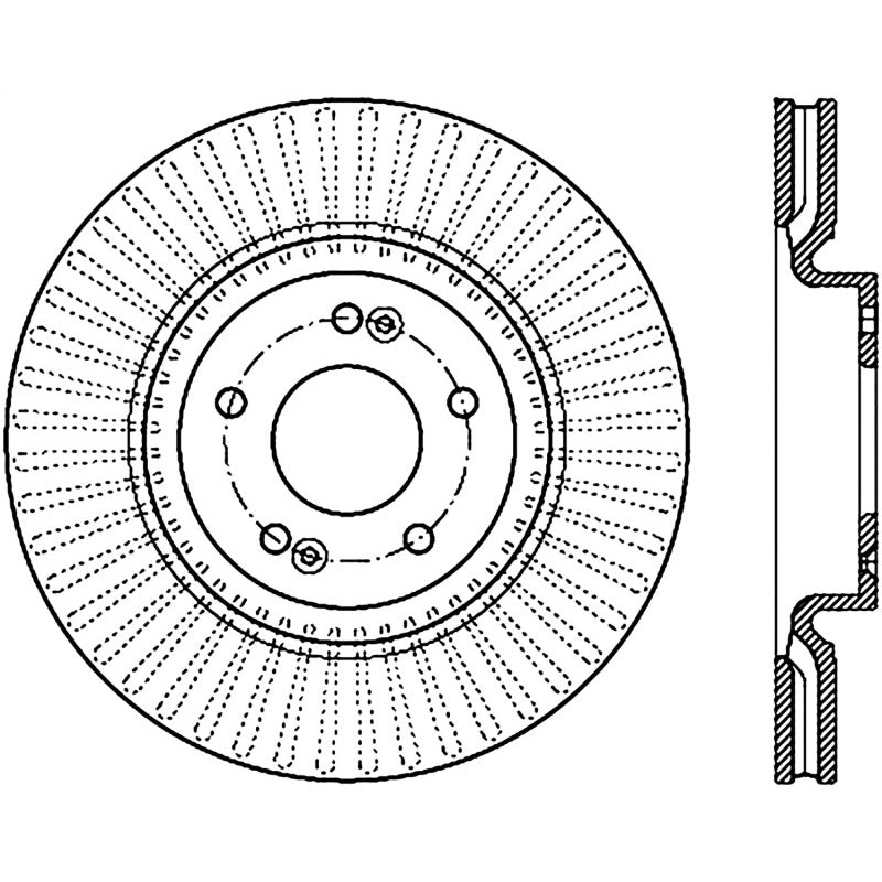 Stoptech 11-16 Kia Optima / 15-17 Hyundai Sonata Front Premium CRYO-STOP Rotor