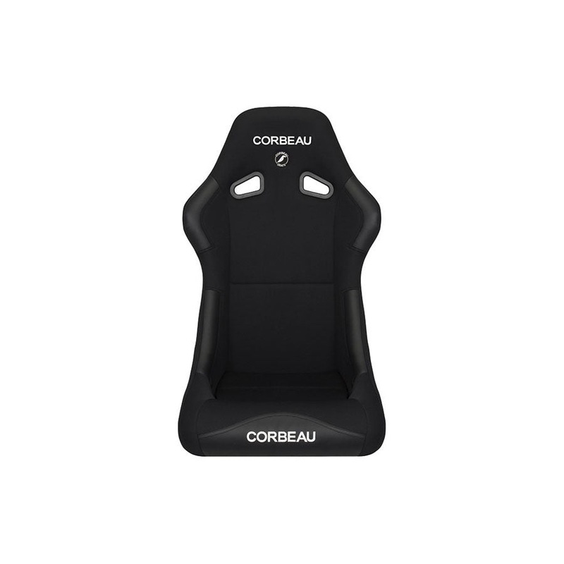 Corbeau Forza Black Cloth Fixed Back Seat – Universal