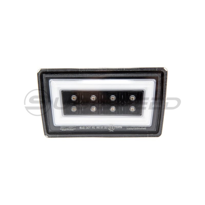 OLM NB+R Rear Brake Light Clear Lens White Bar  – 15+ WRX/STI