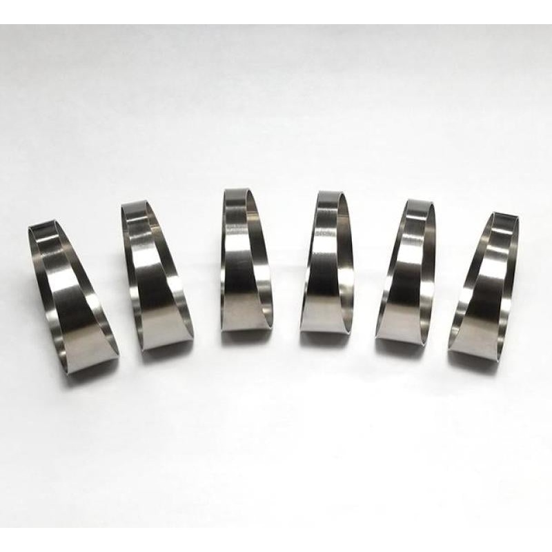 Ticon Industries 3.15in 7.5 Degree 1D/3.15in CLR Tight Radius 1mm Wall Titanium Pie Cuts – 6pk