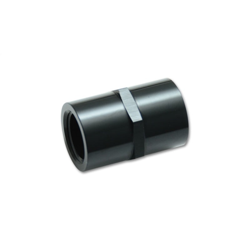 Vibrant 1in NPT Female Pipe Thread Coupler – Aluminum