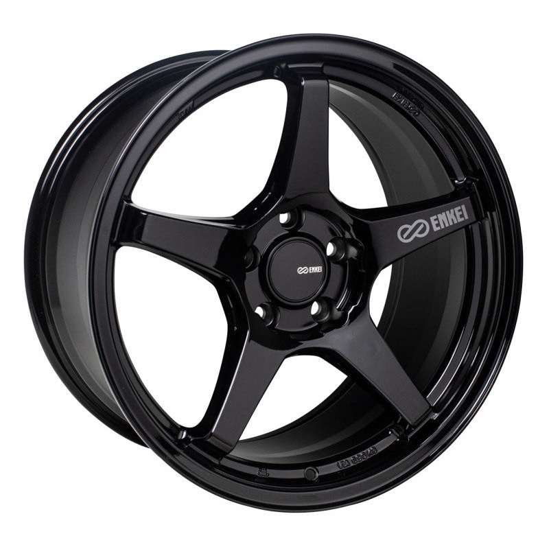 18×9.5 Enkei TS-5, 5×114.3 38mm Offset 72.6mm Bore Gloss Black