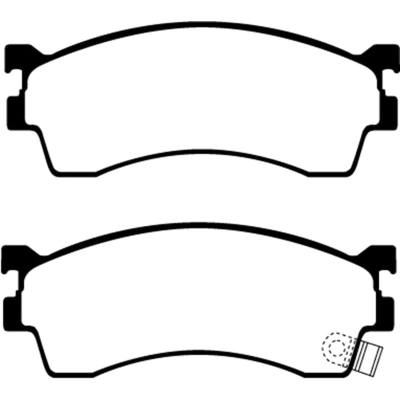 EBC 01-04 Mazda Protege 2.0 (Rear Drums) Greenstuff Front Brake Pads