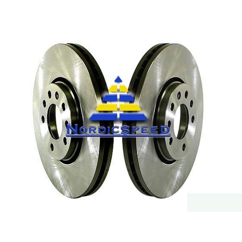 Front Brake Rotor Kit Vented 284mm OEM SAAB